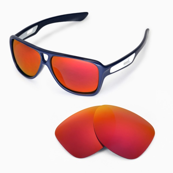 New Walleva Polarized Fire Red Replacement Lenses for Oakley